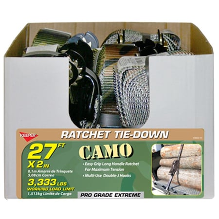 Light House Beauty 2 in.x 27 ft. Camo Ratch Tie Down LI3848590